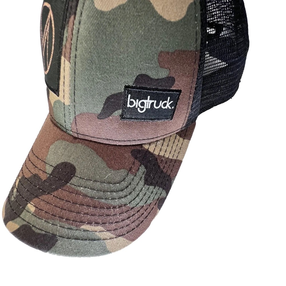 Big Truck Trucker Hat Camouflage One Size Adjustable Snap Back Mesh Cap Unisex - Picture 5 of 16